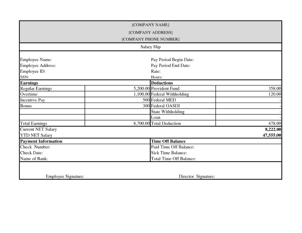 10+ Pay Stub Templates - Word Excel Pdf Formats within Pay Stub Template Word Document 10+ Pay Stub Templates – Word Excel Pdf Formats Within Pay Stub Template Word Document