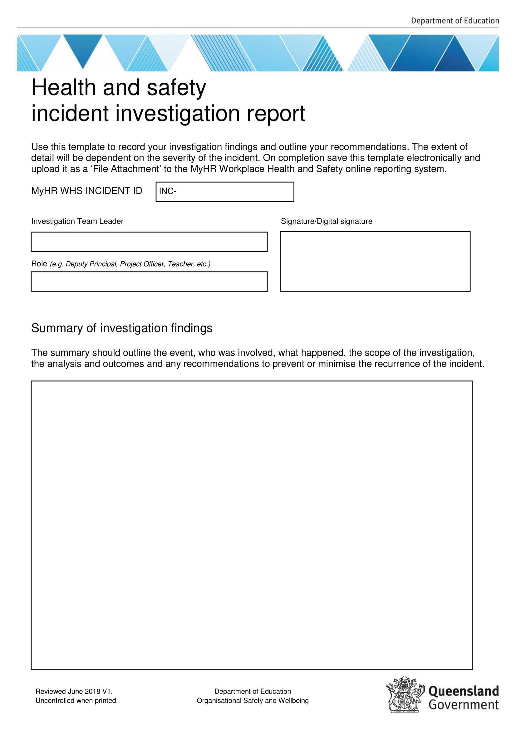 10+ Workplace Investigation Report Examples – Pdf | Examples For Hr Investigation Report Template