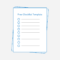 100% Free Checklist Templates – Download And Print In Blank Checklist Template Pdf