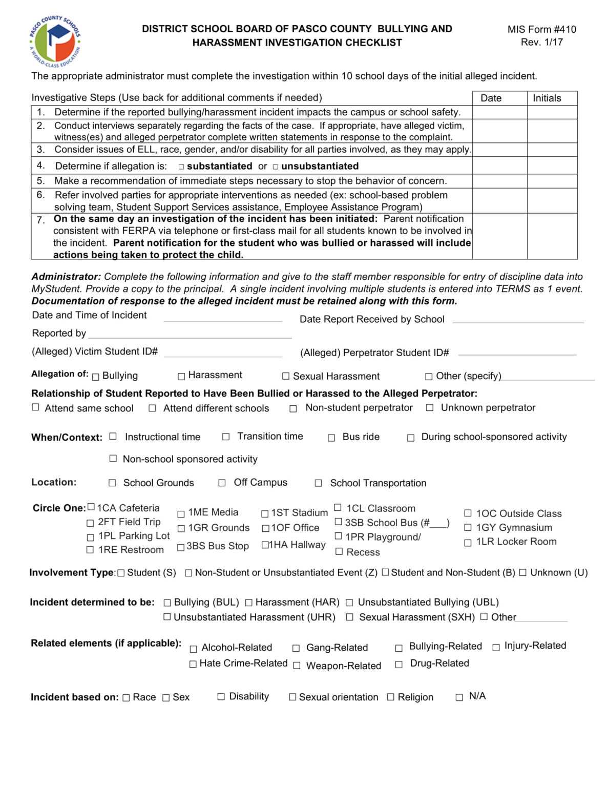 12 Harassment Investigation Checklist Examples Pdf Pertaining To Sexual Harassment