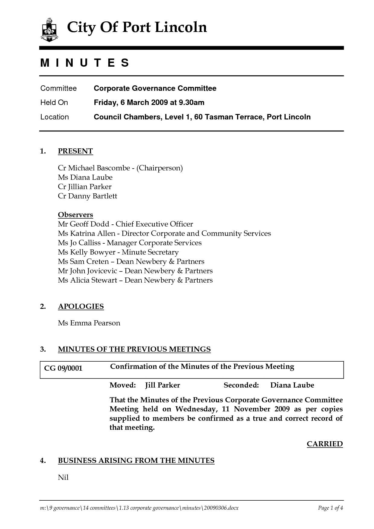 12 Informal Meeting Minutes Sample | Radaircars With Corporate Minutes Template Word