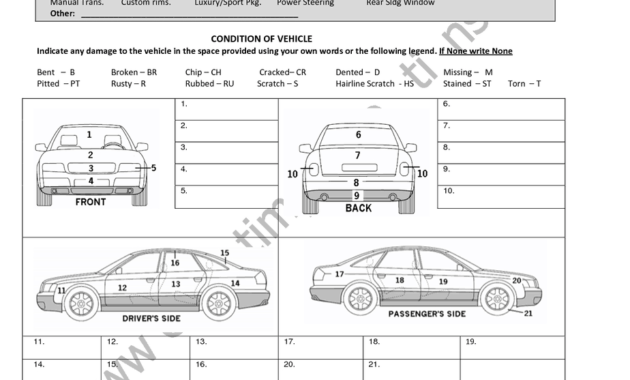 12+ Vehicle Condition Report Templates - Word Excel Samples throughout Truck Condition Report Template