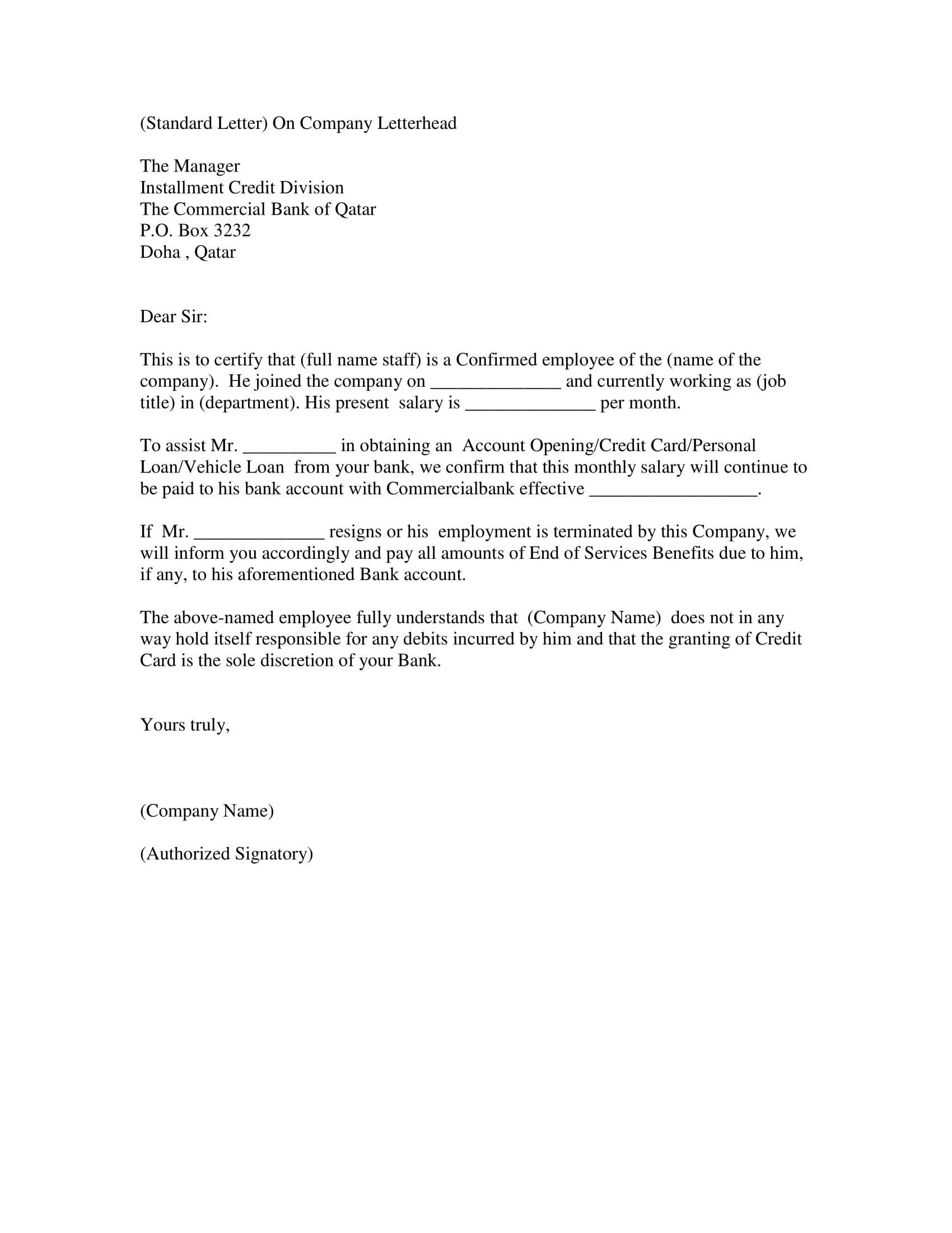 14+ Employment Verification Letter Examples - Pdf, Doc in Employment Verification Letter Template Word 14+ Employment Verification Letter Examples – Pdf, Doc In Employment Verification Letter Template Word