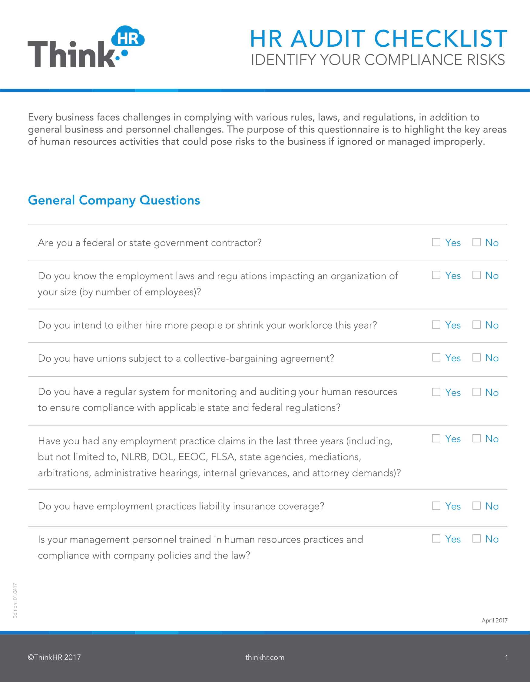 19+ Hr Checklist Examples – Pdf | Examples Intended For Sample Hr Audit Report Template