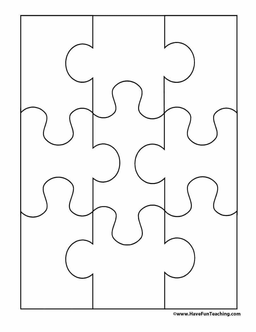19 Printable Puzzle Piece Templates ᐅ Templatelab For Blank Jigsaw Piece Template