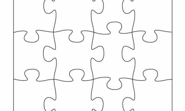 19 Printable Puzzle Piece Templates ᐅ Templatelab intended for Blank Jigsaw Piece Template