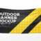 20 Banner Psd Mockups For Fantastic Banner Advertising – Kibarne For Outdoor Banner Template