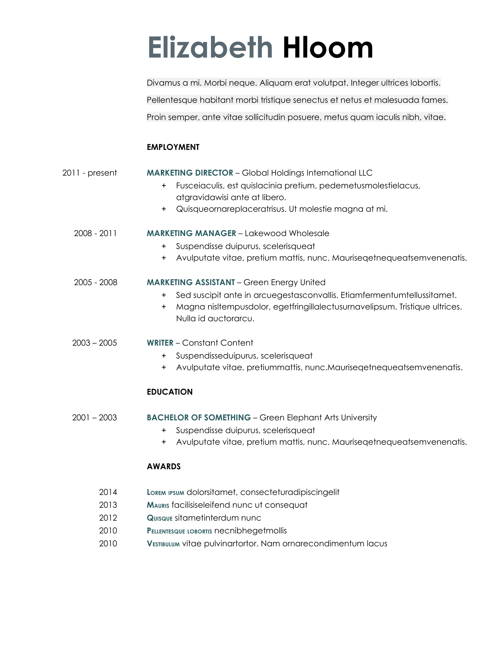 20+ Google Docs Resume Templates [Download Now] Within Google Word Document Templates