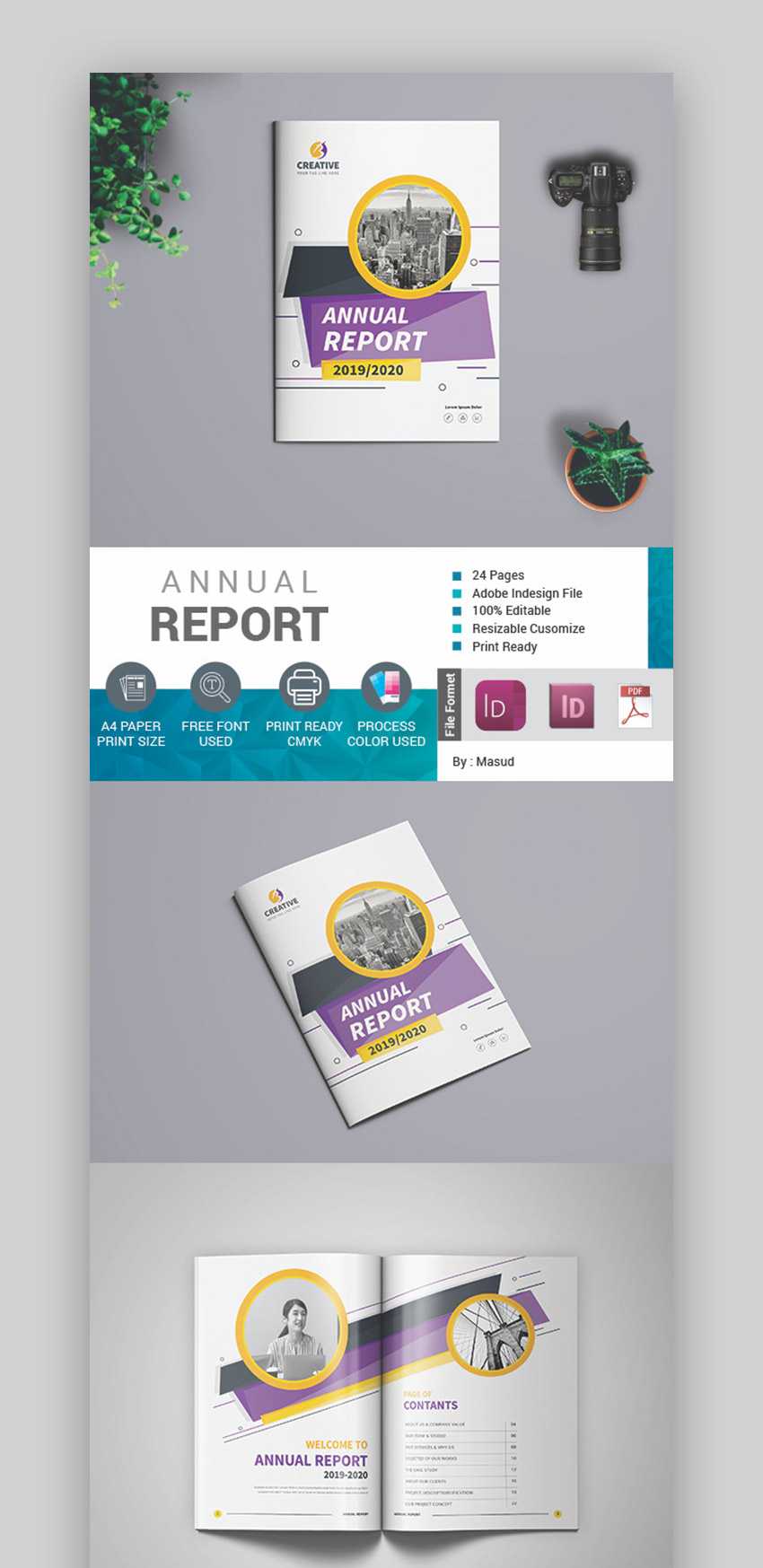 25+ Best Annual Report Templates – With Creative Indesign Regarding Free Indesign Report Templates