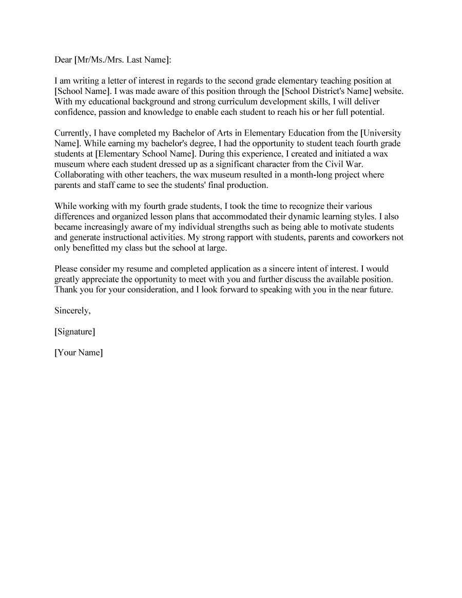 30+ Amazing Letter Of Interest Samples & Templates For Letter Of Interest Template Microsoft Word