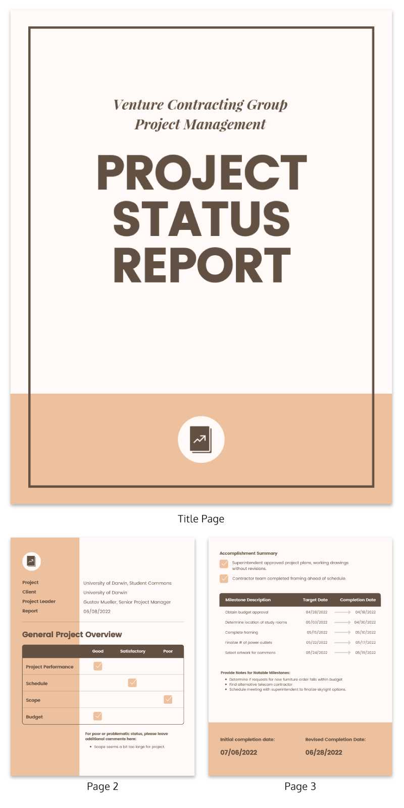 30+ Business Report Templates Every Business Needs – Venngage Intended For Company Progress Report Template