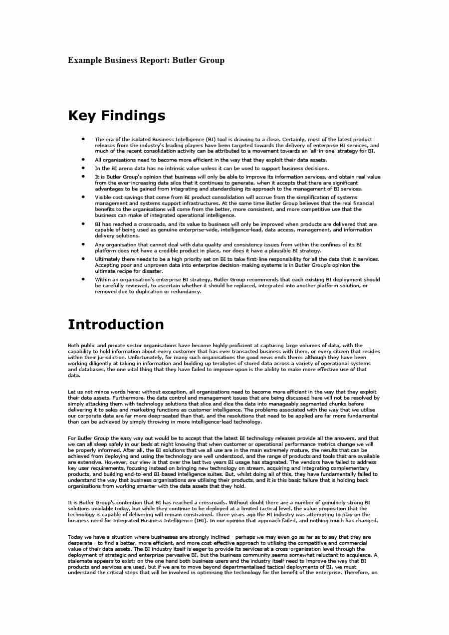 30+ Business Report Templates & Format Examples ᐅ Templatelab With Regard To Simple Business Report Template