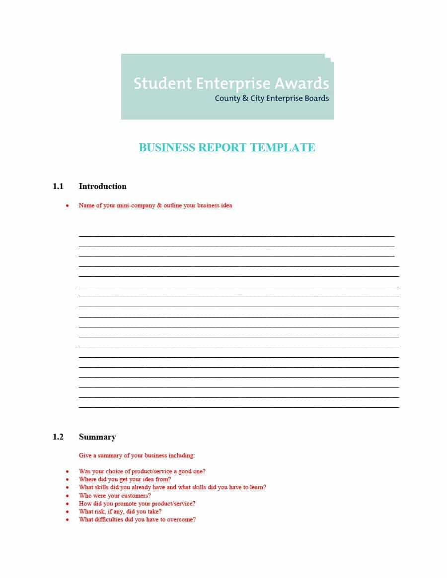 30+ Business Report Templates & Format Examples ᐅ Templatelab Within Company Report Format Template