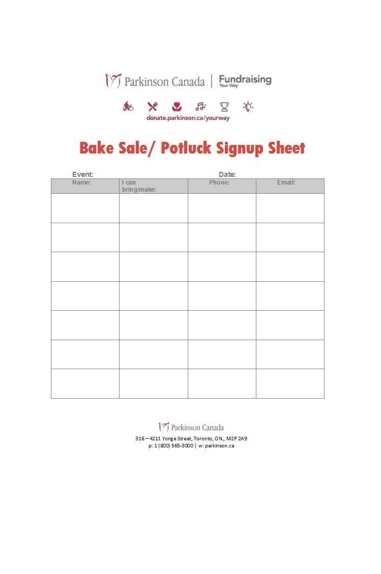 38 Best Potluck Sign Up Sheets (For Any Occasion) ᐅ Templatelab Intended For Free Sign Up Sheet Template Word