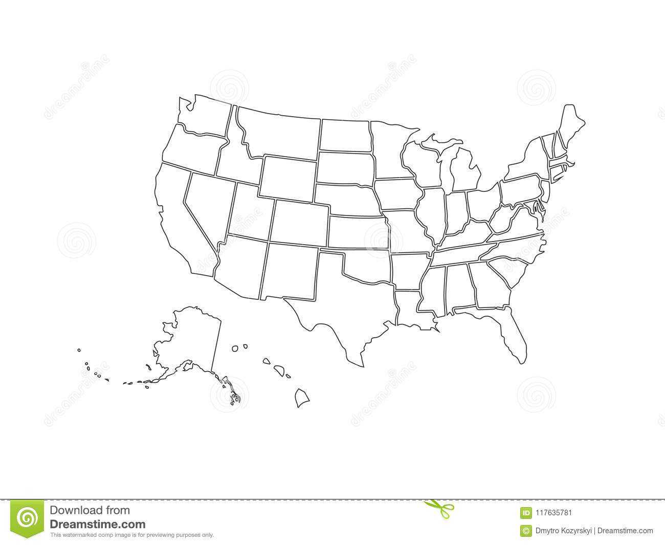 38E8A Blank Us Map Template | Wiring Library Throughout United States Map Template Blank
