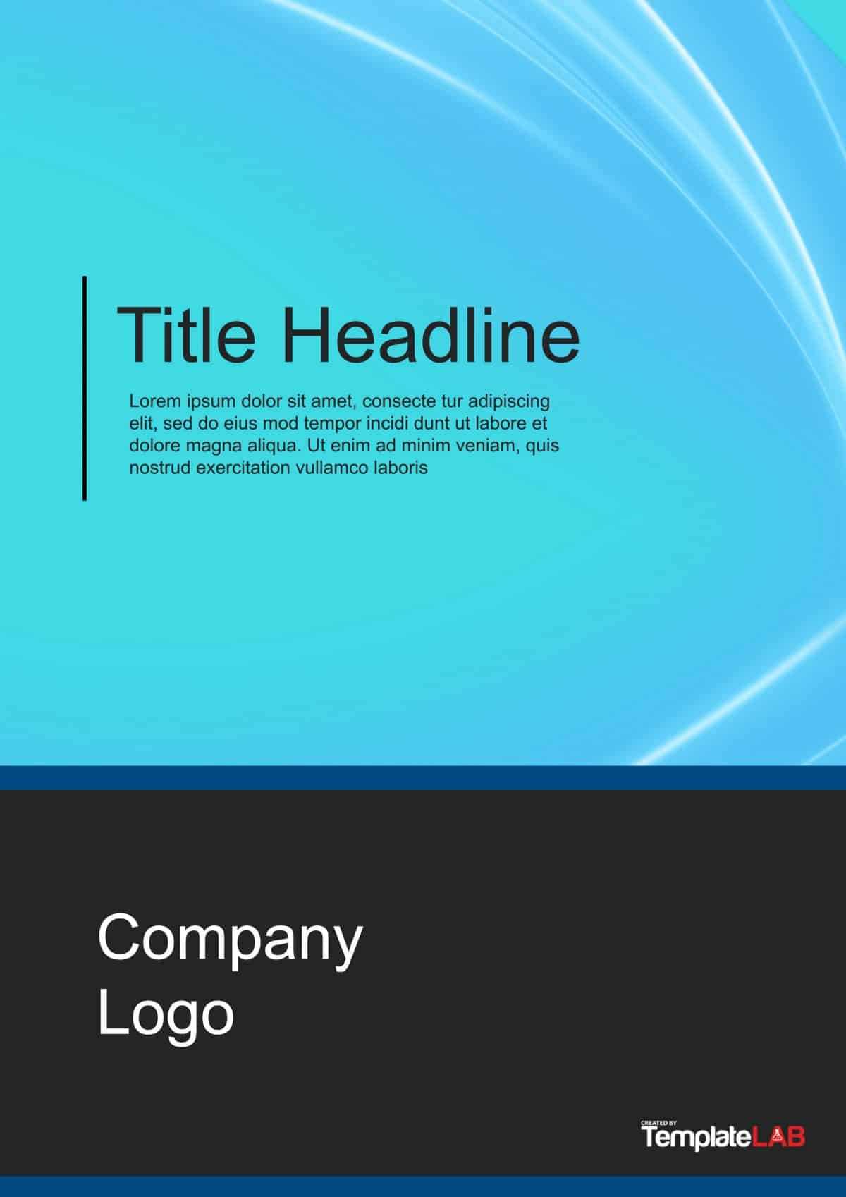 39 Amazing Cover Page Templates (Word + Psd) ᐅ Templatelab Inside Word Title Page Templates