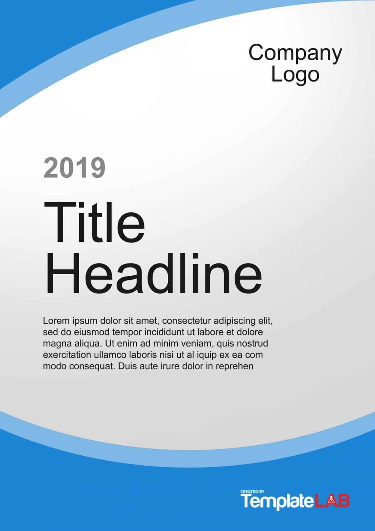 39 Amazing Cover Page Templates (Word + Psd) ᐅ Templatelab Within Word Title Page Templates