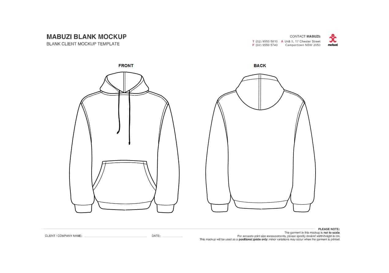 39 Blank Hoodie Templates [+ Hoodie Mockups] ᐅ Templatelab For Printable Blank Tshirt Template