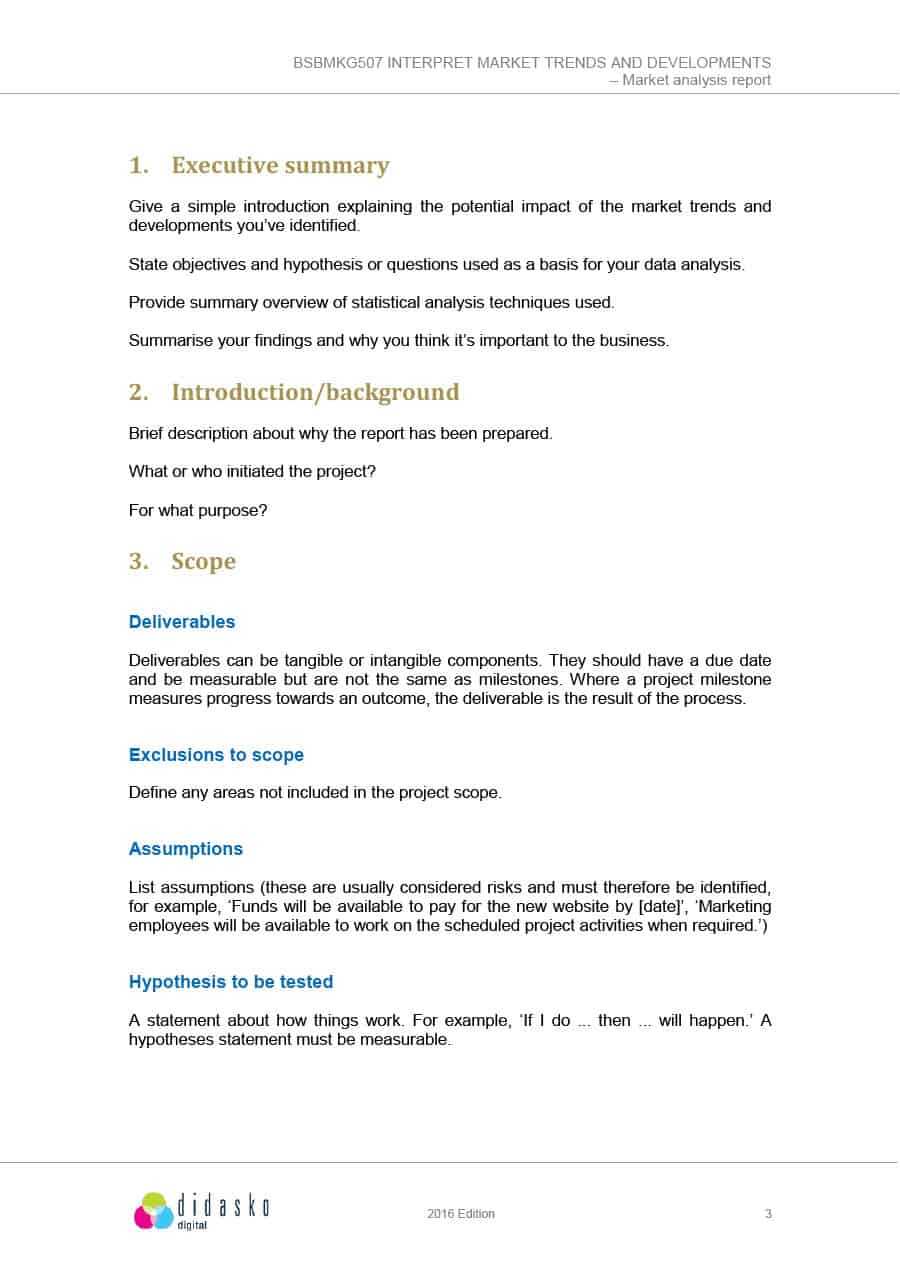 39 Free Industry Analysis Examples & Templates ᐅ Templatelab Regarding Analytical Report Template
