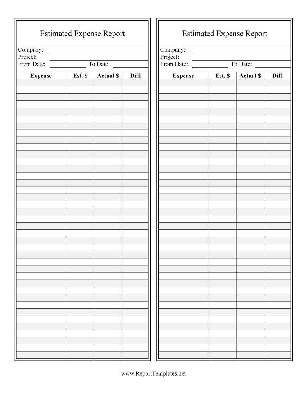 40+ Expense Report Templates To Help You Save Money ᐅ Throughout Microsoft Word Expense Report Template