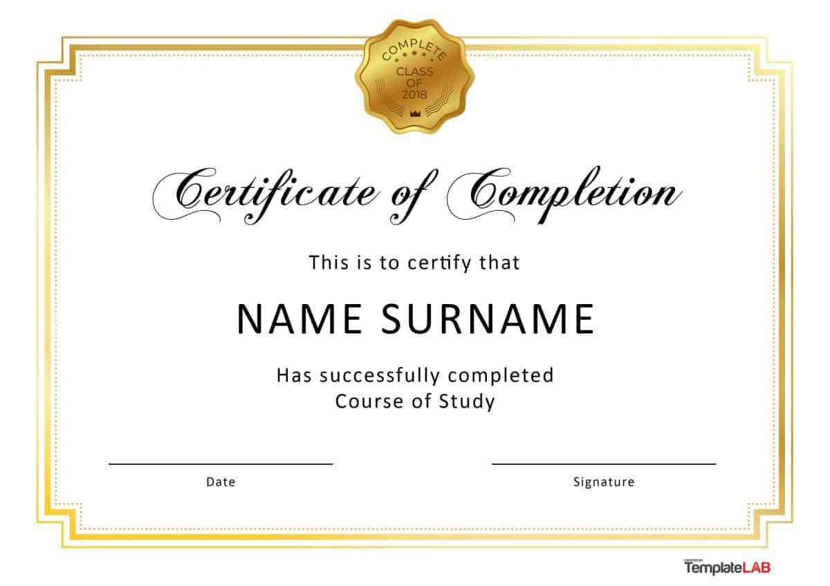 40 Fantastic Certificate Of Completion Templates [Word within Certificate Of Participation Template Word 40 Fantastic Certificate Of Completion Templates [Word Within Certificate Of Participation Template Word