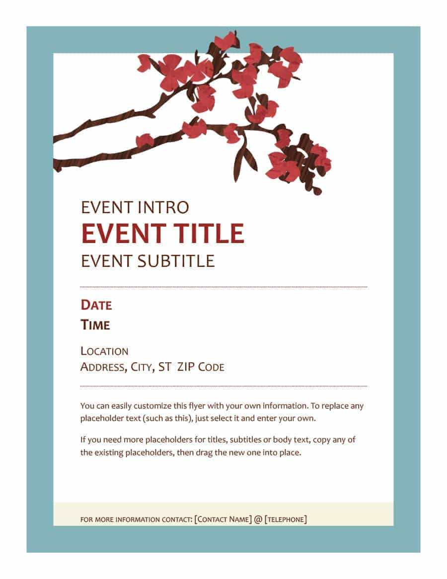 40+ Free Event Program Templates / Designs - Template Archive With Regard To Free Event Program Templates Word