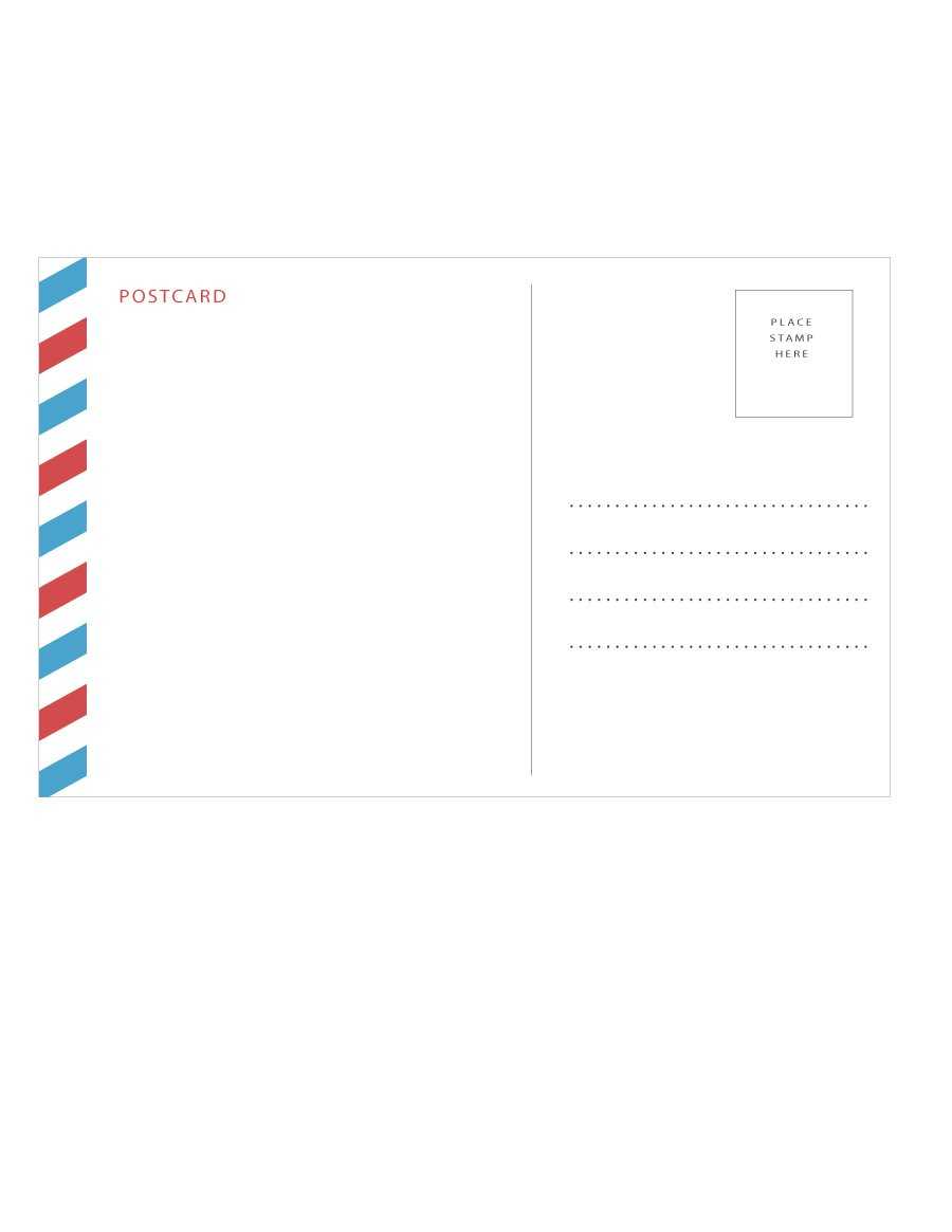 40+ Great Postcard Templates & Designs [Word + Pdf] ᐅ Pertaining To Postcard Size Template Word