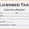 5+ Taxi Receipt Blank – Receipt Template With Regard To Blank Taxi Receipt Template