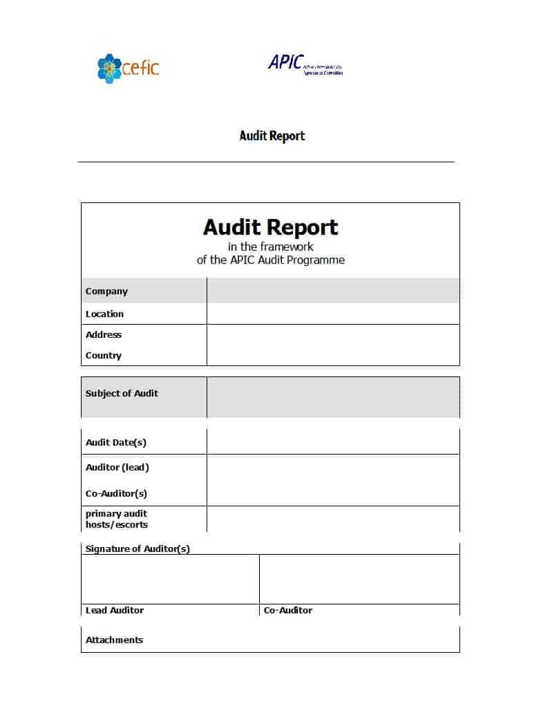 50 Free Audit Report Templates (Internal Audit Reports) ᐅ With Template For Audit Report