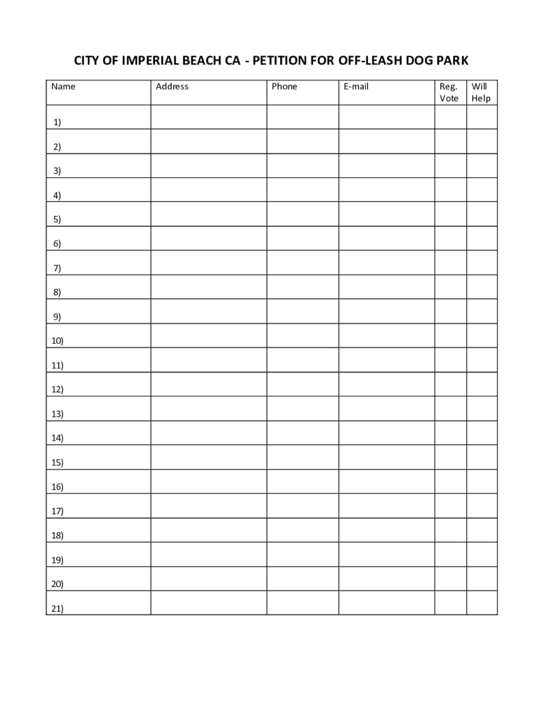 6+ Petition Templates – Word Excel Pdf Formats Regarding Blank Petition Template