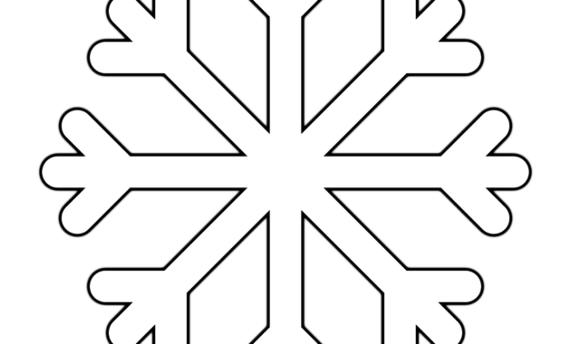 8 Free Printable Large Snowflake Templates - Simple Mom Project for Blank Snowflake Template