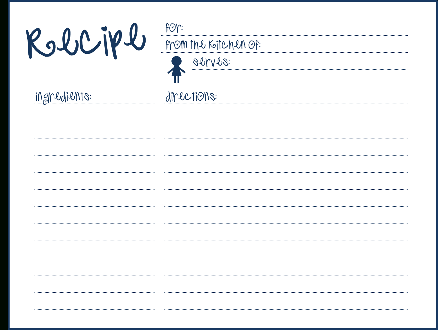 8 Free Recipe Card Templates Excel Pdf Formats Here Are My pertaining to Full Page Recipe Template For Word 8 Free Recipe Card Templates Excel Pdf Formats Here Are My Pertaining To Full Page Recipe Template For Word