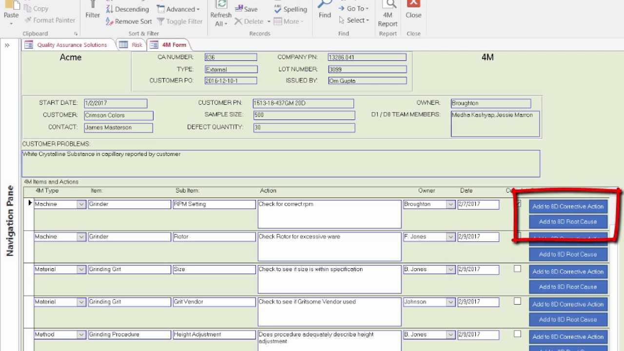 8D Manager, Corrective Action Software For Instant Download. Regarding 8D Report Template