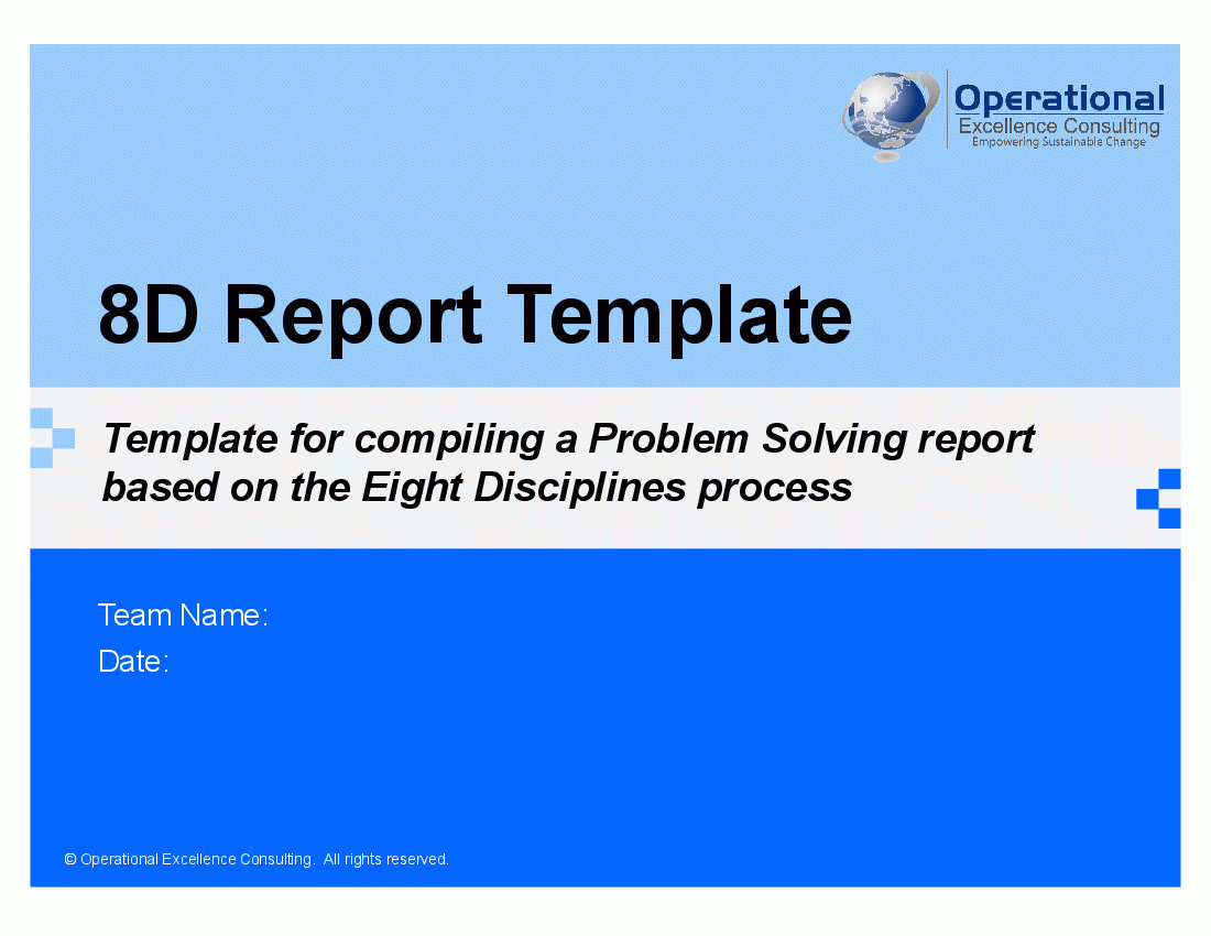 8D Report Template (Powerpoint) Intended For 8D Report Template