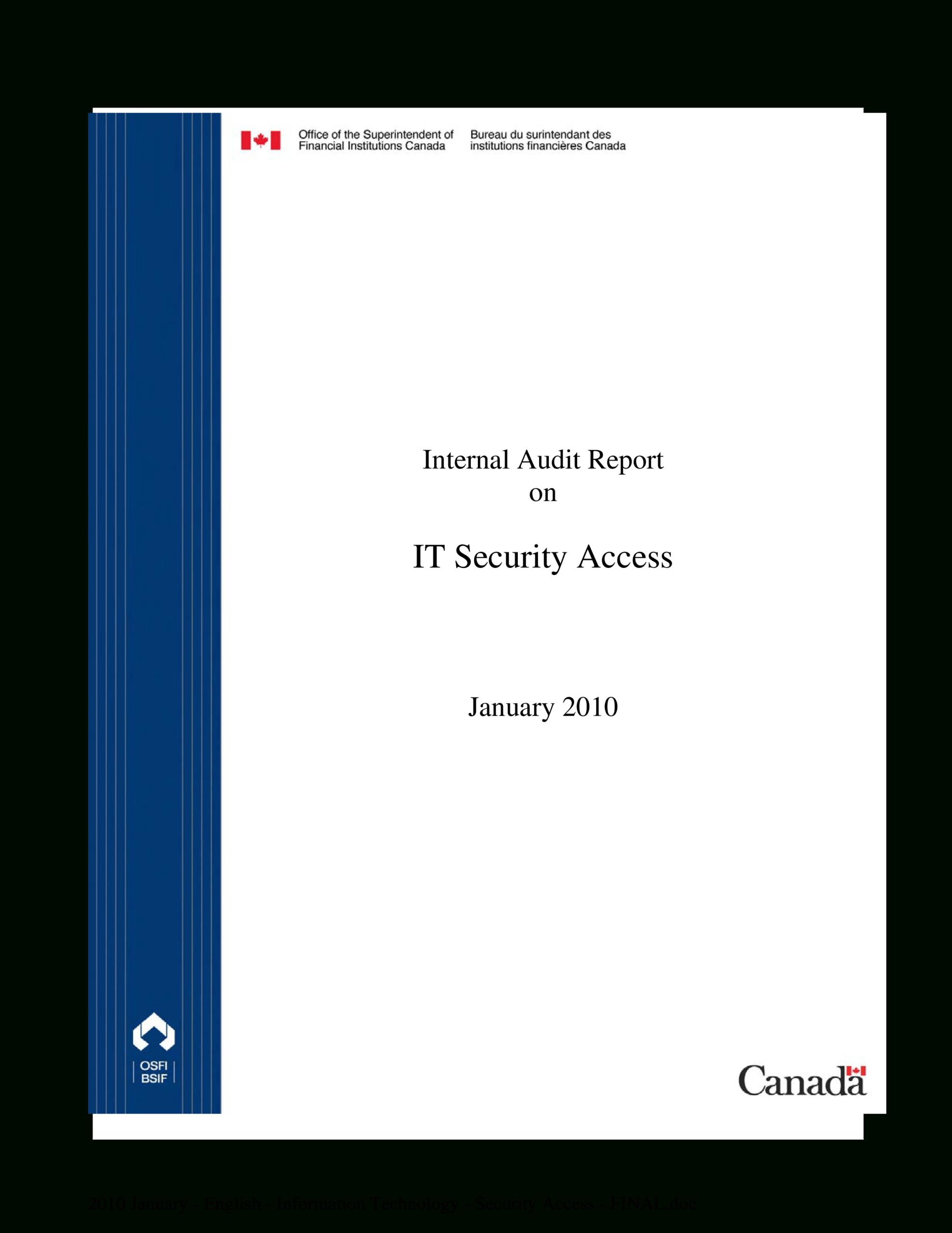 Access Audit Report | Templates At Allbusinesstemplates Inside Security Audit Report Template
