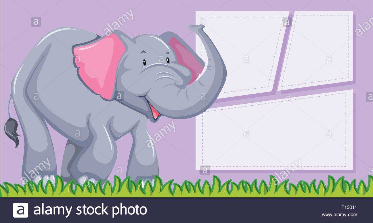 An Elephant On Blank Template Illustration Stock Vector Art for Blank Elephant Template An Elephant On Blank Template Illustration Stock Vector Art For Blank Elephant Template