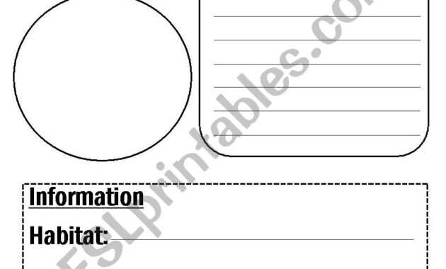 Animal Report Template - Esl Worksheetflora.m123 throughout Animal Report Template