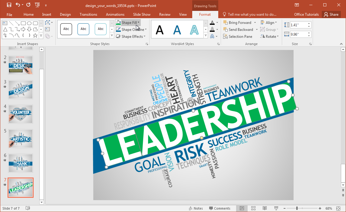 Animated Word Cloud Powerpoint Template Pertaining To Free Word Collage Template