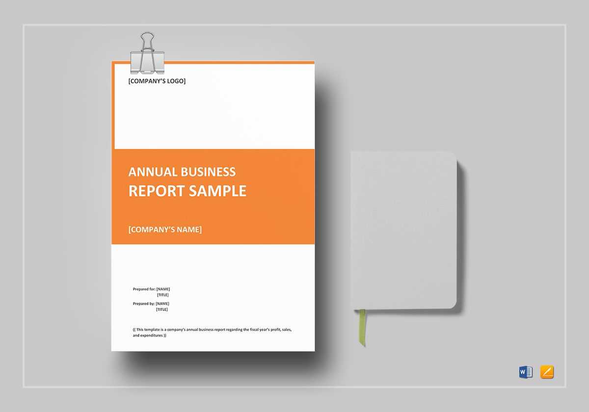 Annual Business Report Template With Annual Report Template Word