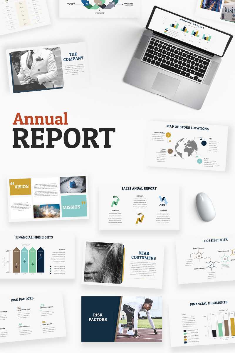 Annual Report Powerpoint Template With Annual Report Ppt Template