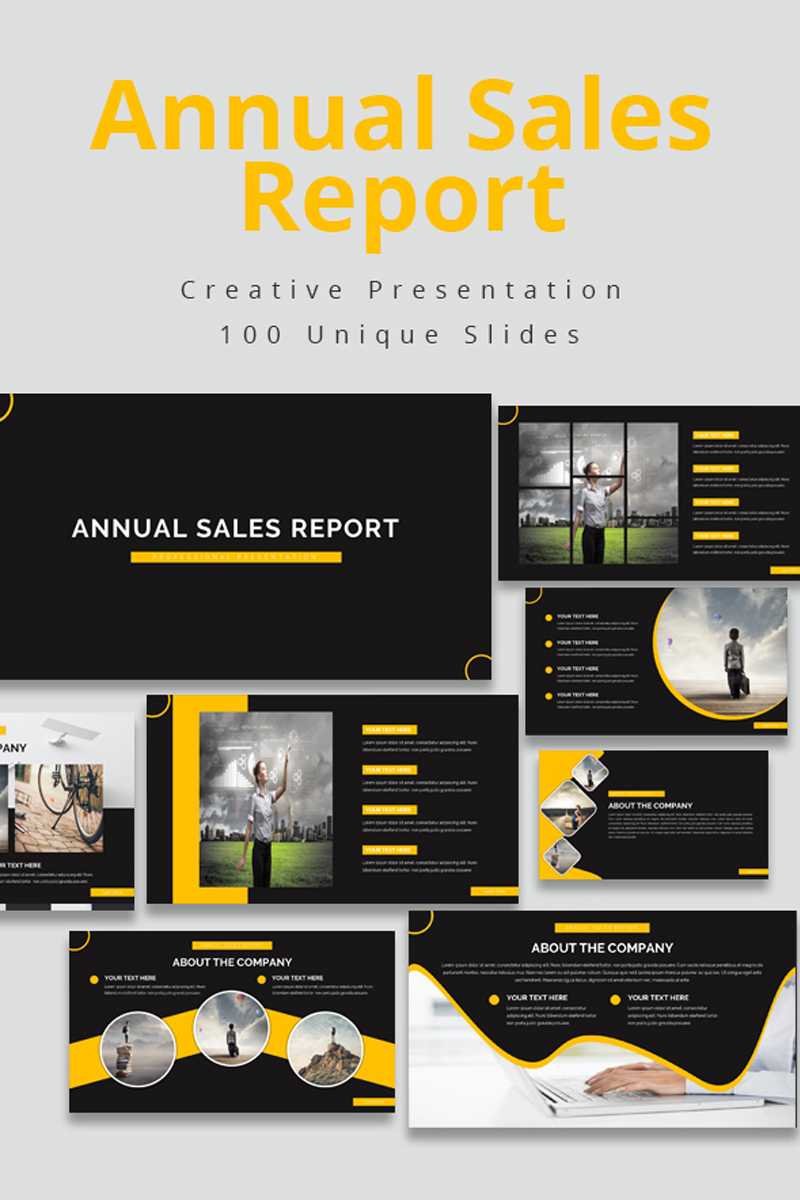 Annual Sales Report Powerpoint Template Throughout Sales Report Template Powerpoint