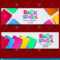 Back To School Colorful Text Banner Template With Stationary Inside Classroom Banner Template
