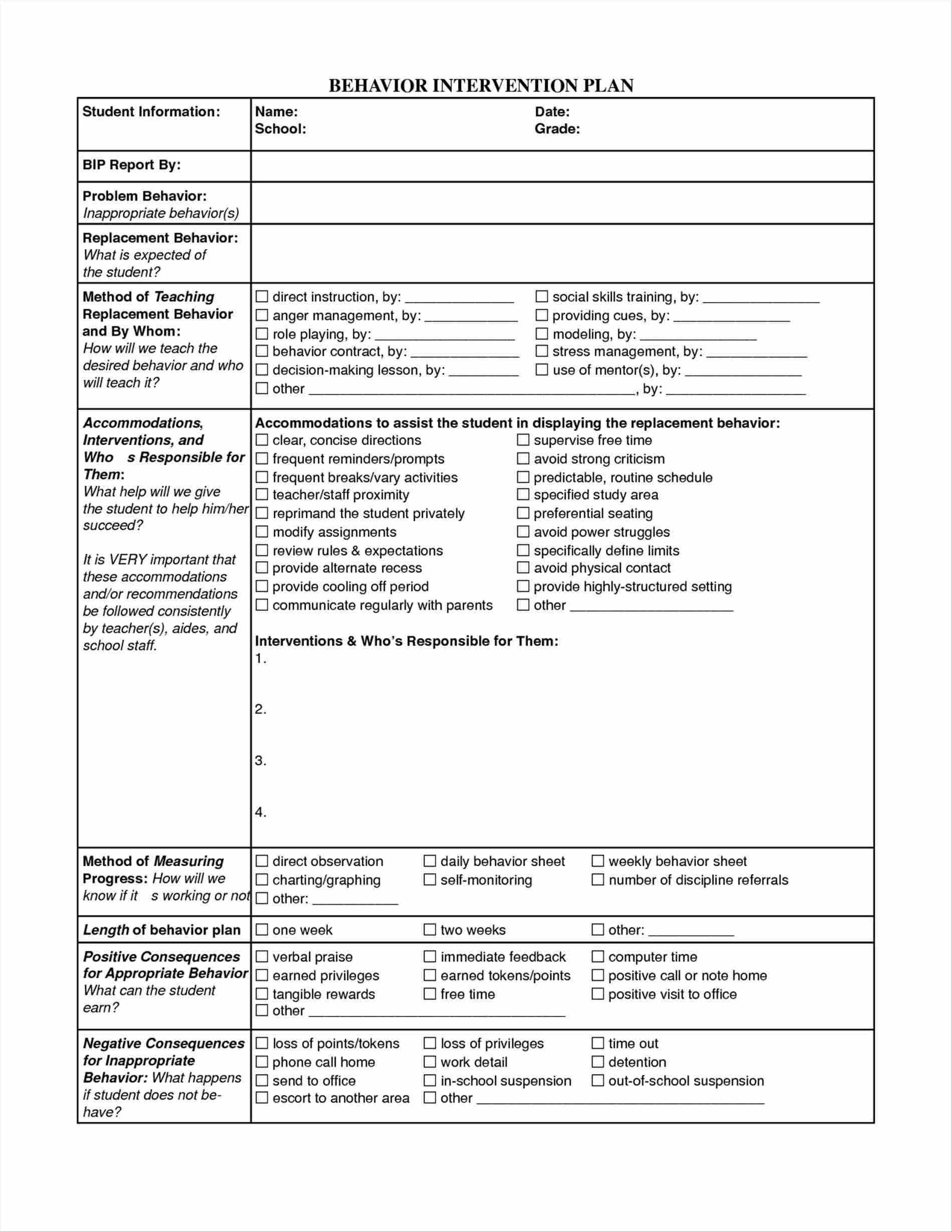 Bad Attitude Worksheets | Printable Worksheets And Throughout Intervention Report Template