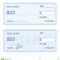 Bank Check Template Set. Vector Stock Vector – Illustration For Blank Business Check Template