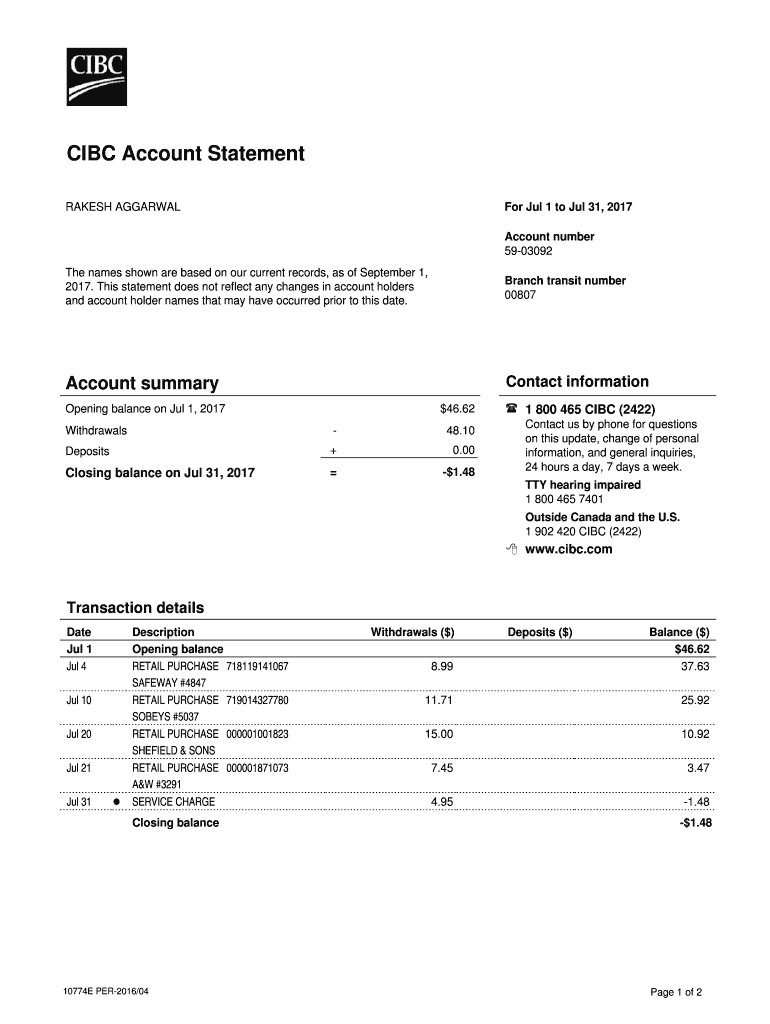 Bank Statement Template – Fill Online, Printable, Fillable With Blank Bank Statement Template Download