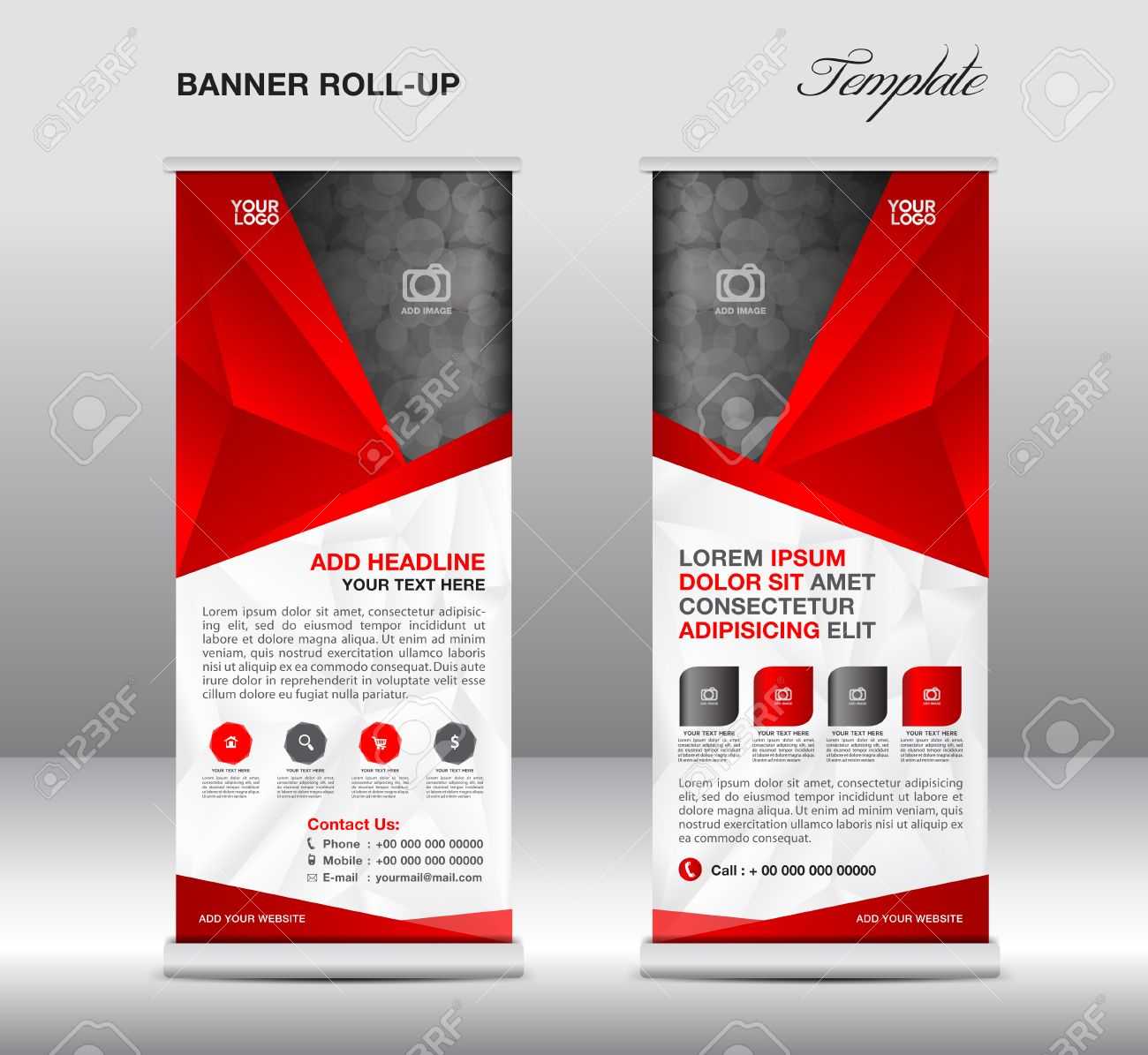 Banner Stand Design Templates – Schwarz Regarding Banner Stand Design Templates