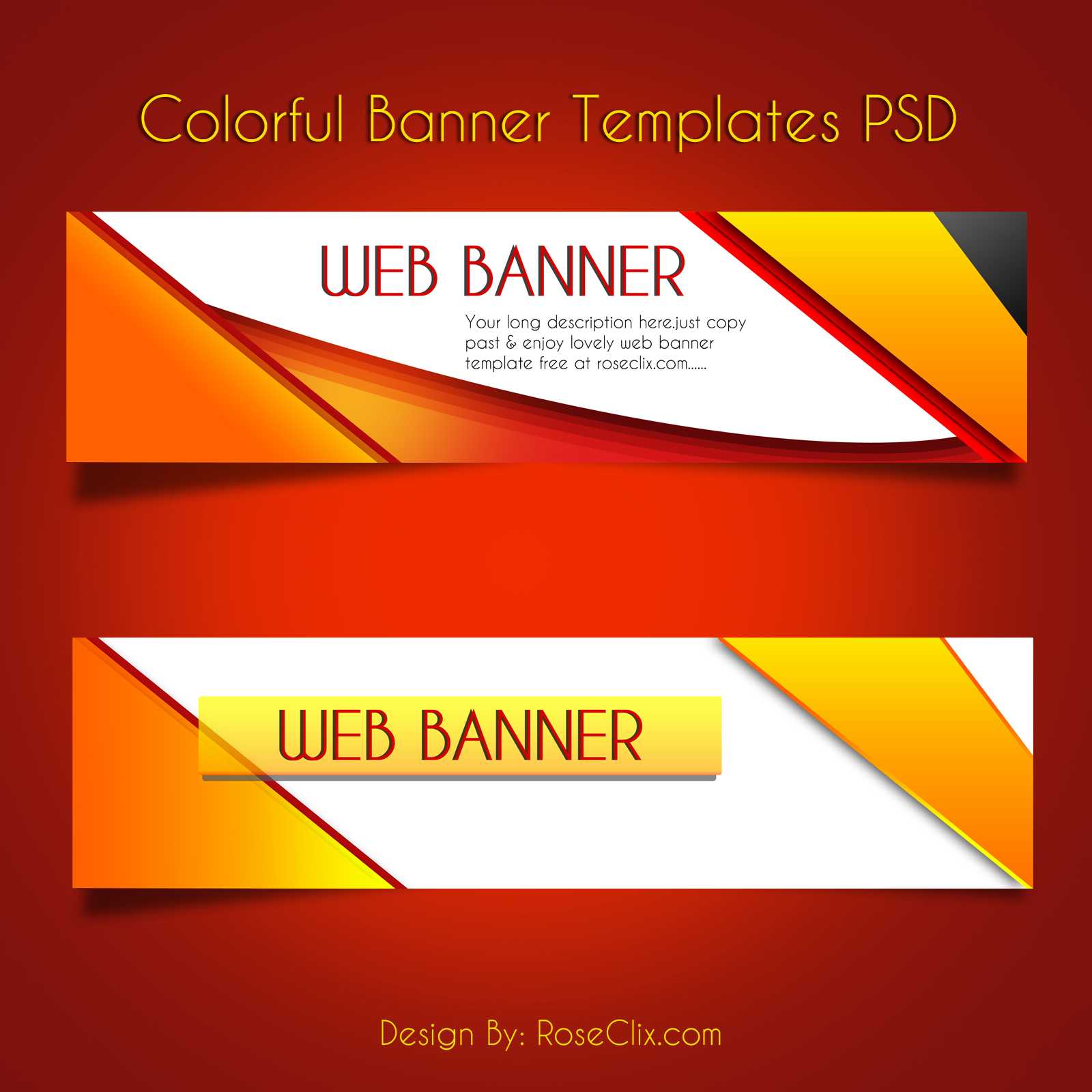 Banner Template Free – Calep.midnightpig.co Throughout Website Banner Templates Free Download