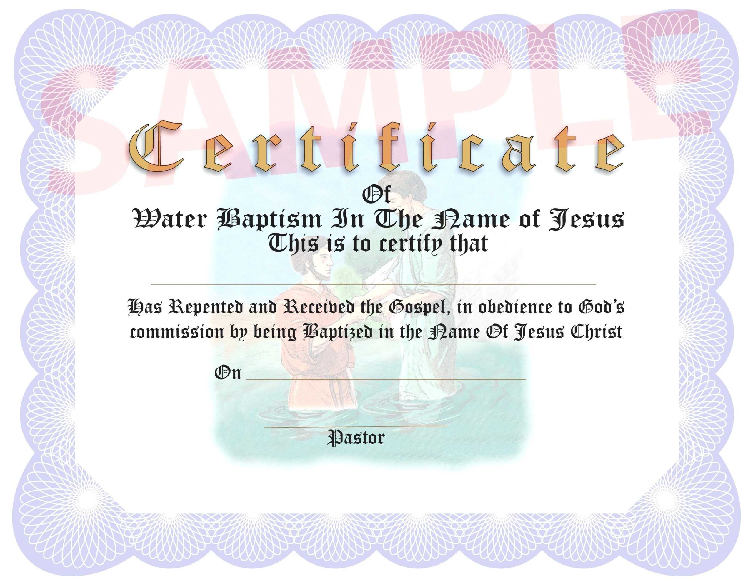 Baptism Certificate Template Word – Heartwork Pertaining To Baptism Certificate Template Word