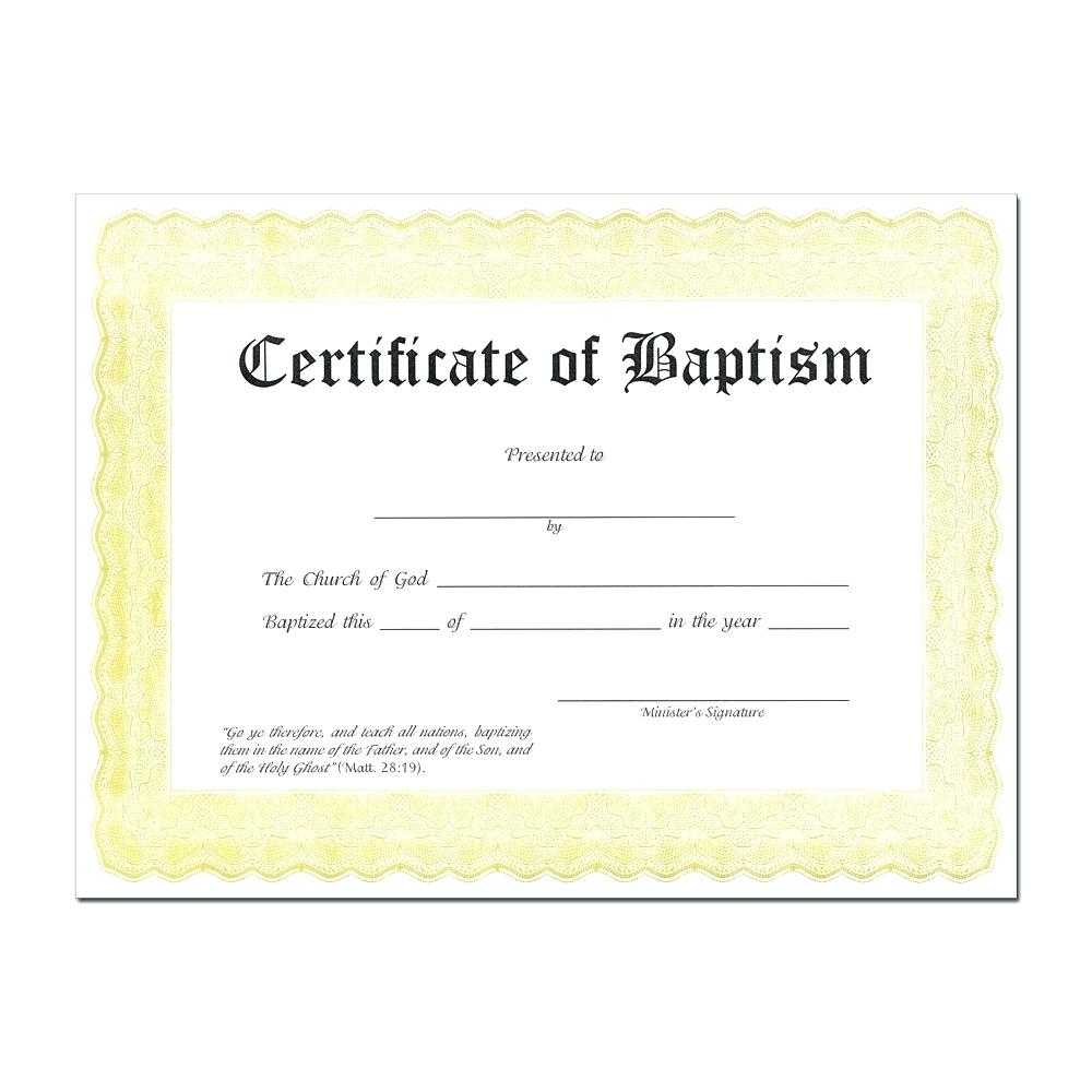 Baptism Certificate Template Word – Heartwork With Regard To Baptism Certificate Template Word