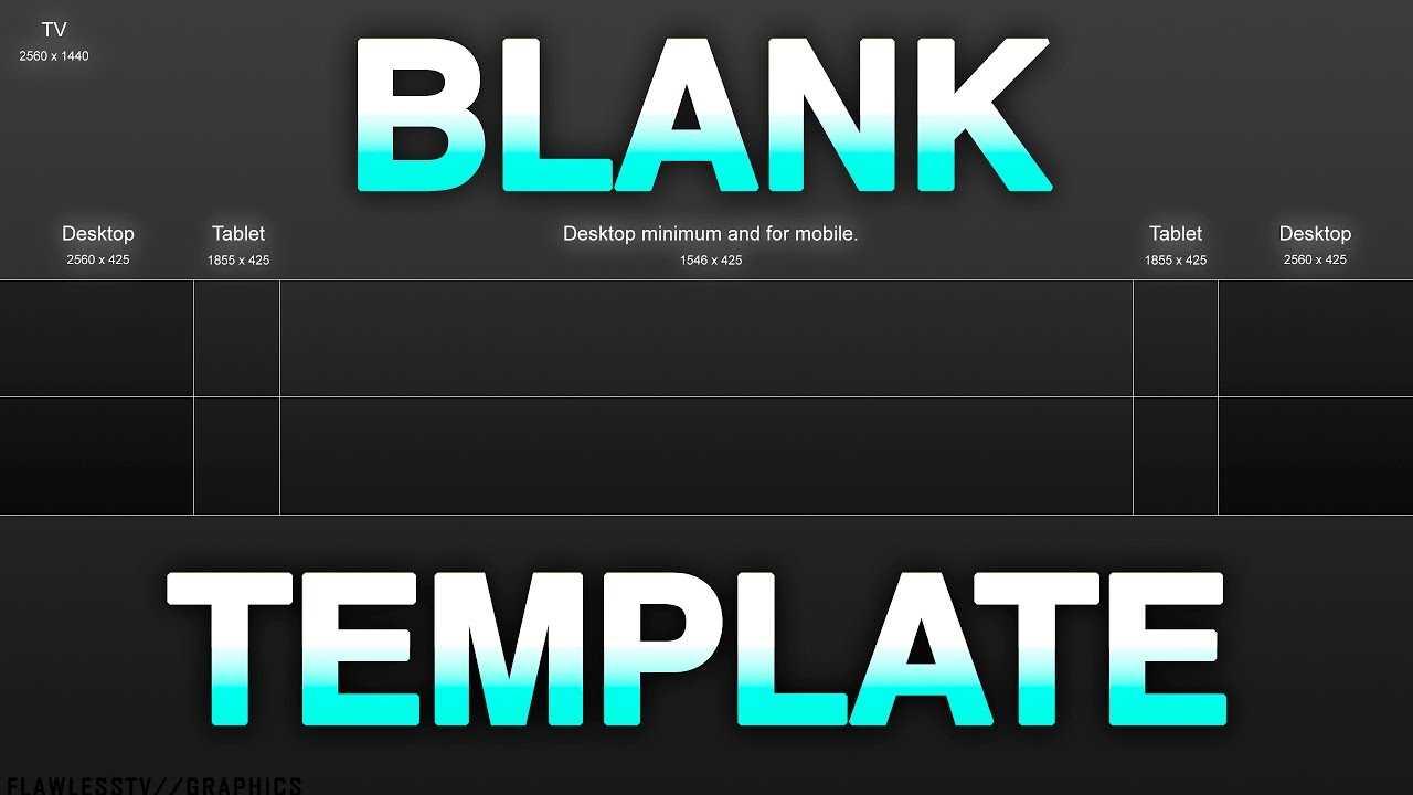Best Blank Youtube Banner Template With Gridlines (2017) Throughout Youtube Banners Template